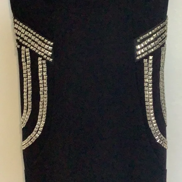 Guess Strapless Dress with Gold Accents - Picture 2 of 4